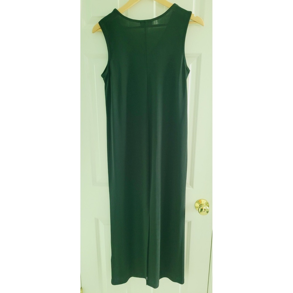 Vintage Talbots Women's Black Classic V neck Maxi Dress Size‎ M - Picture 6 of 9
